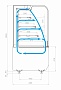 Чертеж KR70 VM 0,6-2 STANDARD open, refrigerated display counter (9005-0109)